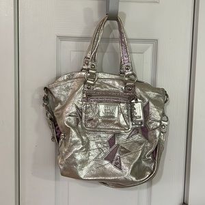 Vintage Coach Poppy Star Metallic Spotlight Purse